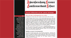 Desktop Screenshot of lessner-ahnenforschung.com
